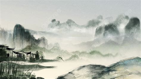 高清山水畫|山水画背景圖片，高清圖庫，桌布素材免費下載